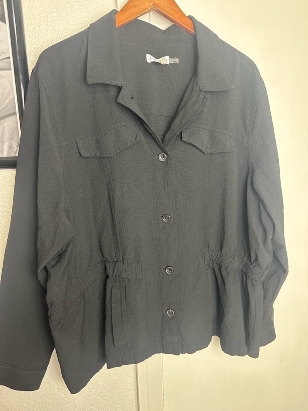 Calvin Klein Black Button up blouse - Picture 5 of 7